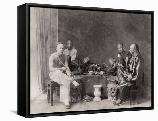 China, Opium Smokers-null-Framed Stretched Canvas