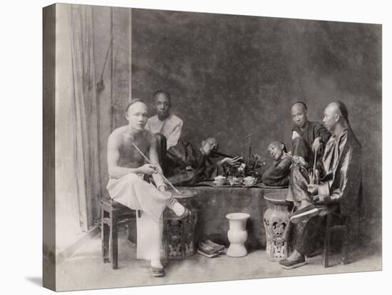 China, Opium Smokers-null-Stretched Canvas