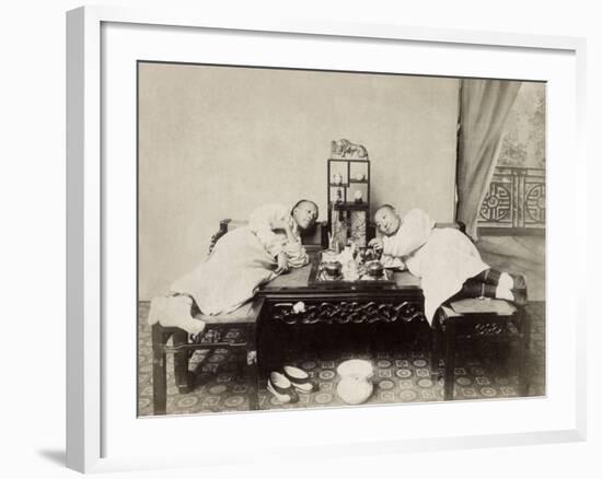 China, Opium Smokers-null-Framed Photographic Print