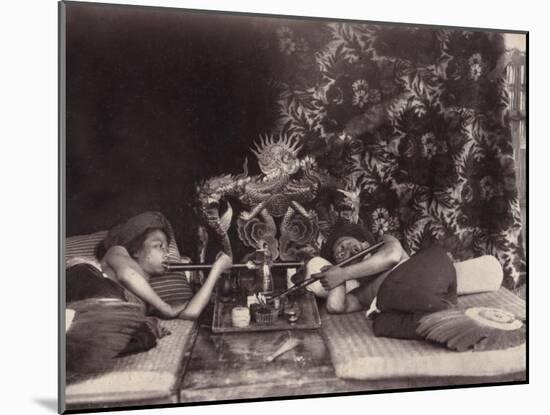 China, Opium Smokers-null-Mounted Photographic Print