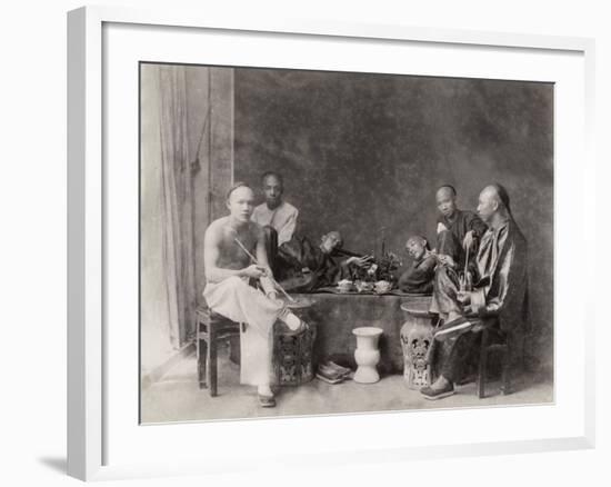 China, Opium Smokers-null-Framed Photographic Print