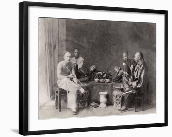 China, Opium Smokers-null-Framed Photographic Print