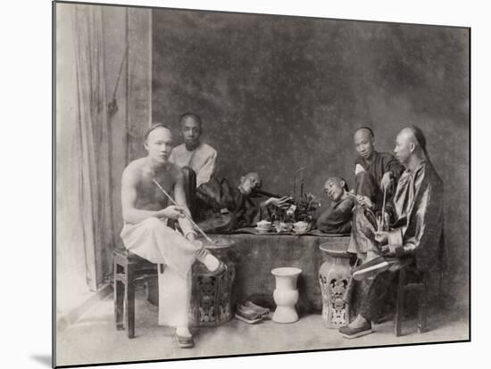 China, Opium Smokers-null-Mounted Photographic Print