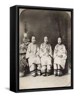 China, Portrait of Young Girls-null-Framed Stretched Canvas