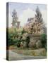 China Roses, Villa Imperiali, Genoa-George Samuel Elgood-Stretched Canvas