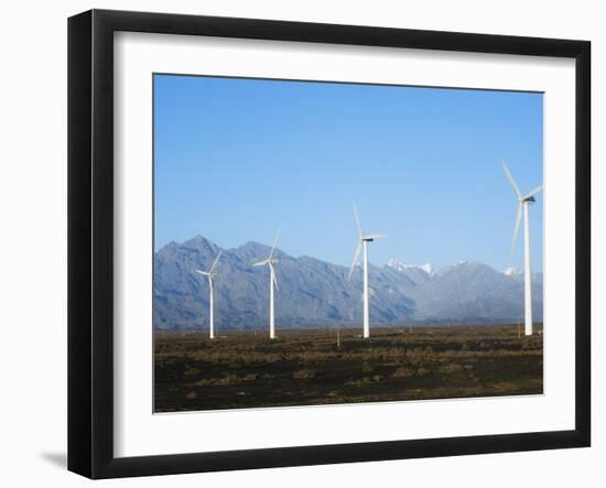 China's Largest Wind Turbine Farm Near Urumqi, Xinjiang Province, China, Asia-Christian Kober-Framed Photographic Print