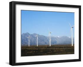 China's Largest Wind Turbine Farm Near Urumqi, Xinjiang Province, China, Asia-Christian Kober-Framed Photographic Print