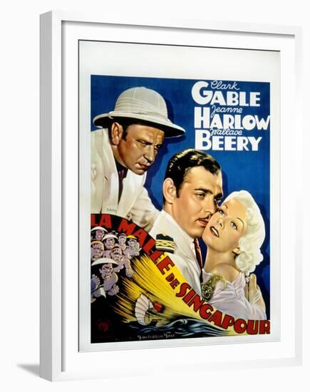 China Seas, Wallace Beery, Clark Gable, Jean Harlow, 1935-null-Framed Photo