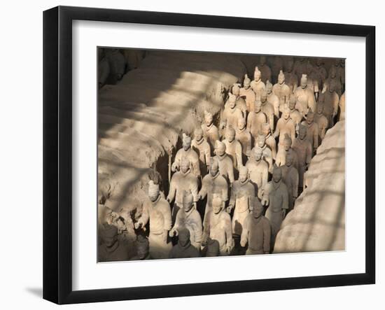 China, Shaanxi, Xi'An, the Terracotta Army Museum, Terracotta Warriors-Jane Sweeney-Framed Photographic Print