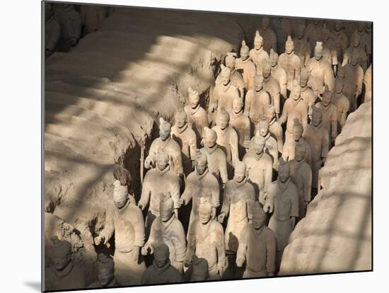 China, Shaanxi, Xi'An, the Terracotta Army Museum, Terracotta Warriors-Jane Sweeney-Mounted Photographic Print