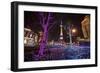 China, Shanghai. Artistic Light Display at Night-Jaynes Gallery-Framed Photographic Print