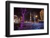 China, Shanghai. Artistic Light Display at Night-Jaynes Gallery-Framed Photographic Print