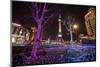 China, Shanghai. Artistic Light Display at Night-Jaynes Gallery-Mounted Photographic Print