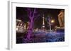 China, Shanghai. Artistic Light Display at Night-Jaynes Gallery-Framed Photographic Print