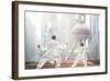 China, Shanghai. Chinese Men Practising Tai Chi on the Bund (Mr)-Matteo Colombo-Framed Photographic Print