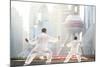 China, Shanghai. Chinese Men Practising Tai Chi on the Bund (Mr)-Matteo Colombo-Mounted Photographic Print