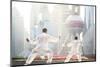 China, Shanghai. Chinese Men Practising Tai Chi on the Bund (Mr)-Matteo Colombo-Mounted Photographic Print