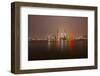 China, Shanghai. Downtown Buildings at Night-Jaynes Gallery-Framed Photographic Print