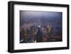 China, Shanghai. Downtown Buildings at Night-Jaynes Gallery-Framed Photographic Print