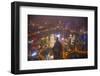 China, Shanghai. Downtown Buildings at Night-Jaynes Gallery-Framed Photographic Print