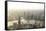 China, Shanghai. Elevated View of the City from World Financial Center Tower-Matteo Colombo-Framed Stretched Canvas