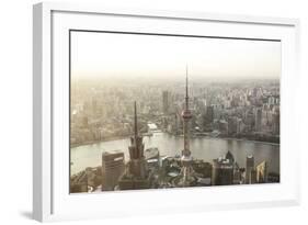 China, Shanghai. Elevated View of the City from World Financial Center Tower-Matteo Colombo-Framed Photographic Print