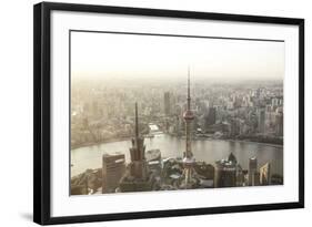 China, Shanghai. Elevated View of the City from World Financial Center Tower-Matteo Colombo-Framed Photographic Print