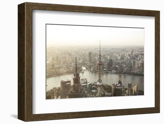 China, Shanghai. Elevated View of the City from World Financial Center Tower-Matteo Colombo-Framed Photographic Print