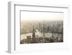 China, Shanghai. Elevated View of the City from World Financial Center Tower-Matteo Colombo-Framed Photographic Print