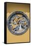 China, Shanghai. Jade Buddha Temple dragon bas-relief.-Rob Tilley-Framed Stretched Canvas