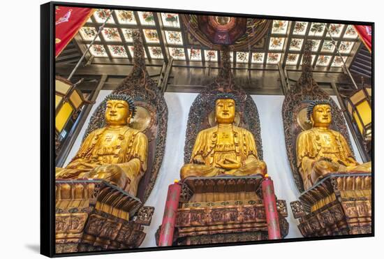 China, Shanghai. Jade Buddha Temple.-Rob Tilley-Framed Stretched Canvas