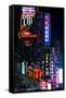 China, Shanghai. Nanjing Road neon signs.-Rob Tilley-Framed Stretched Canvas