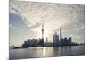 China, Shanghai. Pudong Business District Cityscape at Sunrise-Matteo Colombo-Mounted Photographic Print