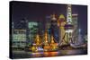 China, Shanghai, Pudong District, Financial District Including Oriental Pearl Tower-Alan Copson-Stretched Canvas