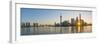 China, Shanghai, Pudong District, Skyline of the Financial District across Huangpu River at Sunrise-Alan Copson-Framed Photographic Print