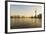 China, Shanghai, Pudong District, Skyline of the Financial District across Huangpu River at Sunrise-Alan Copson-Framed Photographic Print