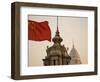 China, Shanghai, the Bund, Chinese Flag-Gavin Hellier-Framed Photographic Print