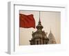 China, Shanghai, the Bund, Chinese Flag-Gavin Hellier-Framed Photographic Print