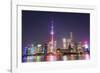 China, Shanghai, The Bund, Pudong Skyline across the Huangpu River-Steve Vidler-Framed Photographic Print