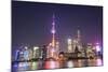 China, Shanghai, The Bund, Pudong Skyline across the Huangpu River-Steve Vidler-Mounted Photographic Print