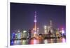 China, Shanghai, The Bund, Pudong Skyline across the Huangpu River-Steve Vidler-Framed Photographic Print