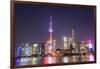 China, Shanghai, The Bund, Pudong Skyline across the Huangpu River-Steve Vidler-Framed Photographic Print