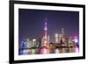 China, Shanghai, The Bund, Pudong Skyline across the Huangpu River-Steve Vidler-Framed Photographic Print