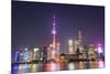 China, Shanghai, The Bund, Pudong Skyline across the Huangpu River-Steve Vidler-Mounted Photographic Print