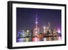 China, Shanghai, The Bund, Pudong Skyline across the Huangpu River-Steve Vidler-Framed Photographic Print