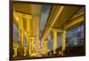 China, Shanghai, Towering Overpass of Yan'An Expressway and City-Paul Souders-Framed Photographic Print