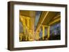 China, Shanghai, Towering Overpass of Yan'An Expressway and City-Paul Souders-Framed Photographic Print