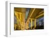 China, Shanghai, Towering Overpass of Yan'An Expressway and City-Paul Souders-Framed Photographic Print