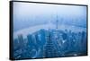 China, Shanghai. Urban Overview Showing Poor Air Quality-Jaynes Gallery-Framed Stretched Canvas