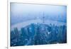 China, Shanghai. Urban Overview Showing Poor Air Quality-Jaynes Gallery-Framed Photographic Print